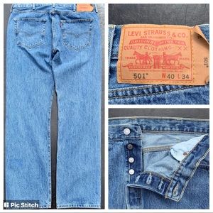Men’s 501 Levi’s—40x35–Great Condition